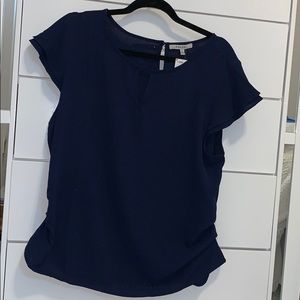 Reese Navy Blue Blouse (size large)